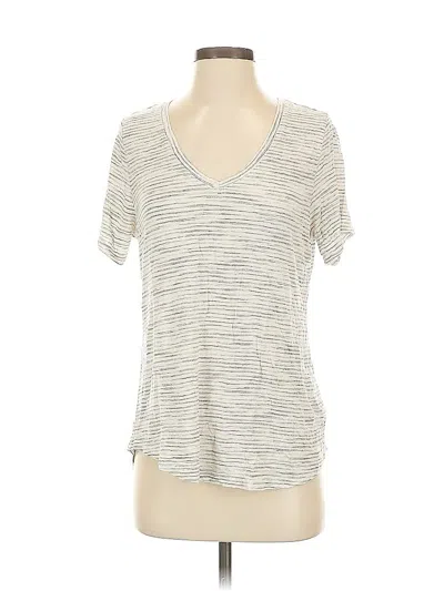 Pre-owned Old Navy Short Sleeve Top Gray V Neck Tops