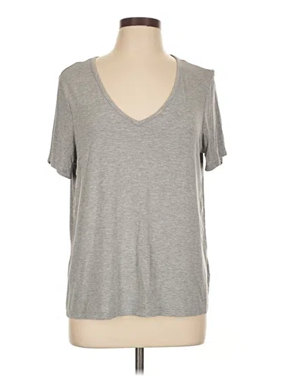 Pre-owned Old Navy Short Sleeve Top Gray V Neck Tops