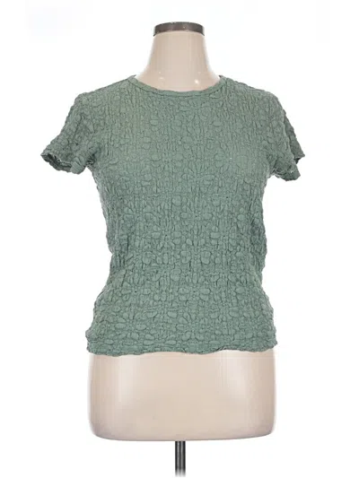 Pre-owned Old Navy Short Sleeve Top Green Crew Neck Tops