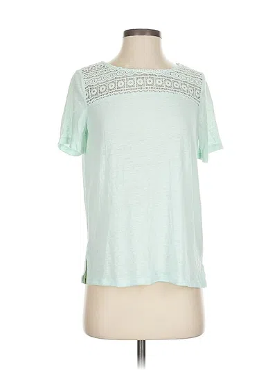 Pre-owned Old Navy Short Sleeve Top Green Keyhole Neckline Tops
