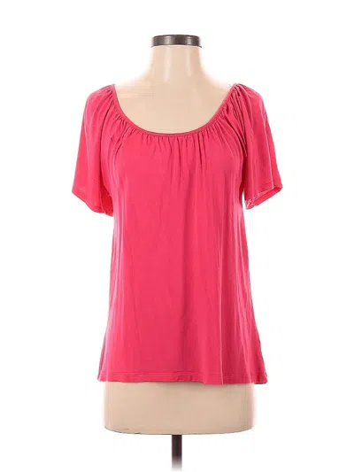 Pre-owned Old Navy Short Sleeve Top Pink Scoop Neck Tops