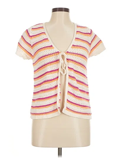 Pre-owned Old Navy Short Sleeve Top Pink Sweetheart Neckline Tops