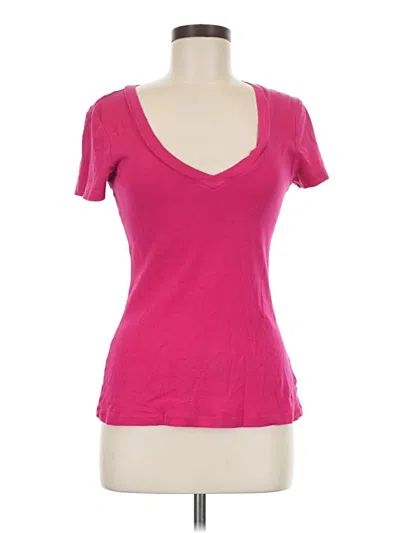 Pre-owned Old Navy Short Sleeve Top Pink Sweetheart Neckline Tops