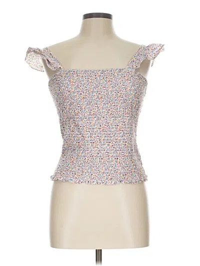 Pre-owned Old Navy Short Sleeve Top Pink Sweetheart Neckline Tops