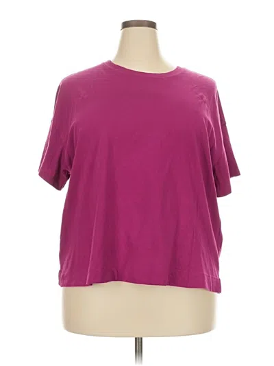 Pre-owned Old Navy Short Sleeve Top Purple Crew Neck Tops