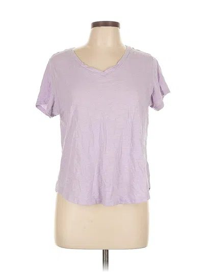 Pre-owned Old Navy Short Sleeve Top Purple V Neck Tops
