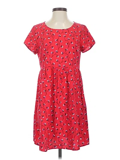Pre-owned Old Navy Short Sleeve Top Red Keyhole Neckline Tops