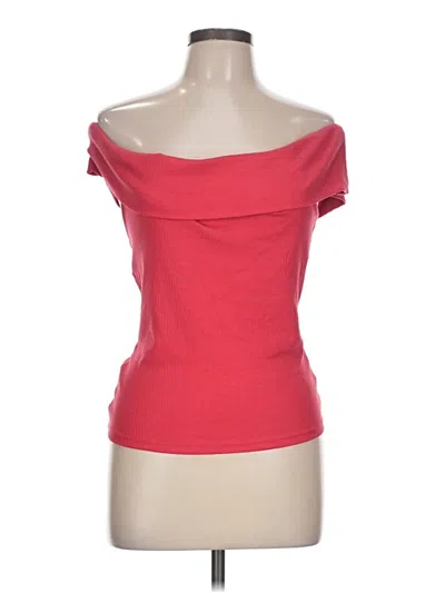Pre-owned Old Navy Short Sleeve Top Red Strapless Neckline Tops