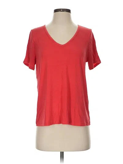 Pre-owned Old Navy Short Sleeve Top Red V-neck Tops