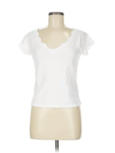 Pre-owned Old Navy Short Sleeve Top White Sweetheart Neckline Tops