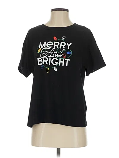 Pre-owned Old Navy Short Sleeve T-shirt In Black