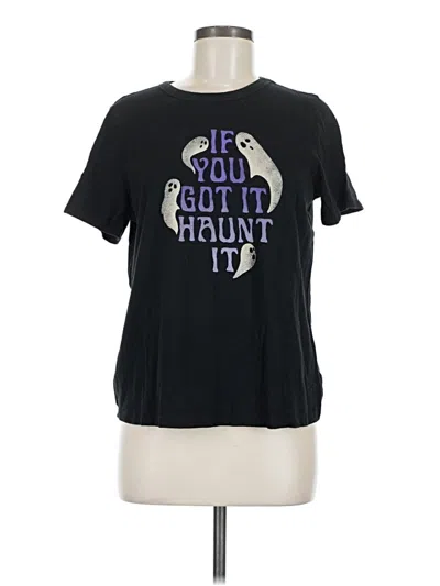 Pre-owned Old Navy Short Sleeve T-shirt In Black