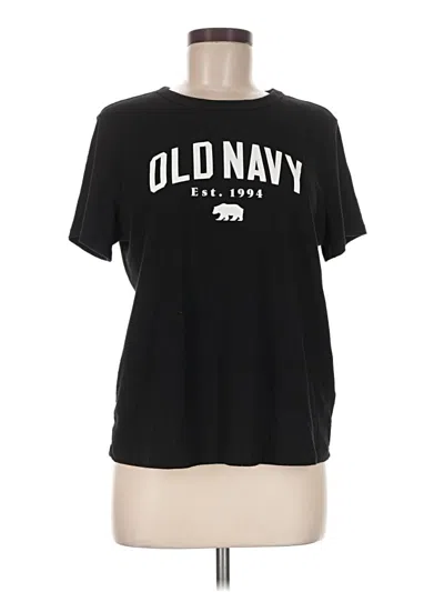 Pre-owned Old Navy Short Sleeve T-shirt In Black