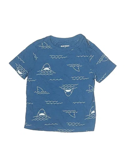 Pre-owned Old Navy Kids' Short Sleeve T-shirt In Blue