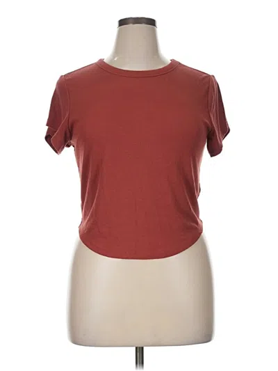 Pre-owned Old Navy Short Sleeve T-shirt In Brown