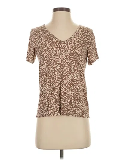 Pre-owned Old Navy Short Sleeve T-shirt In Brown