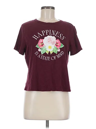 Pre-owned Old Navy Short Sleeve T-shirt In Burgundy