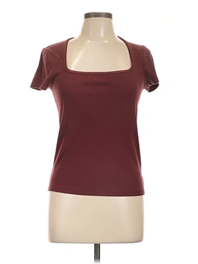 Pre-owned Old Navy Short Sleeve T-shirt In Burgundy
