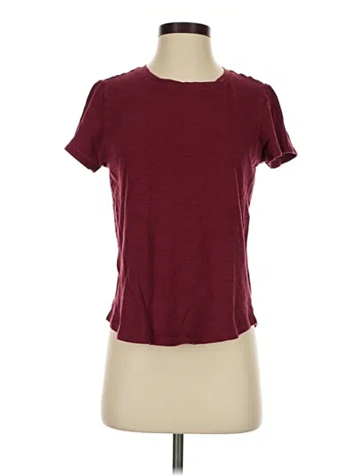 Pre-owned Old Navy Short Sleeve T-shirt In Burgundy