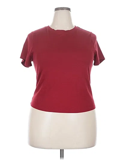 Pre-owned Old Navy Short Sleeve T-shirt In Burgundy