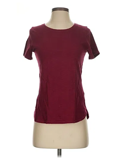 Pre-owned Old Navy Short Sleeve T-shirt In Burgundy