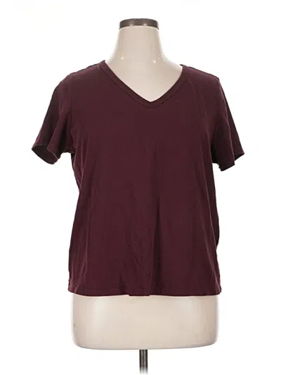 Pre-owned Old Navy Short Sleeve T-shirt In Burgundy