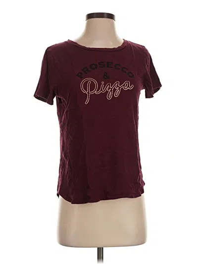 Pre-owned Old Navy Short Sleeve T-shirt In Burgundy