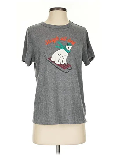 Pre-owned Old Navy Short Sleeve T-shirt In Gray