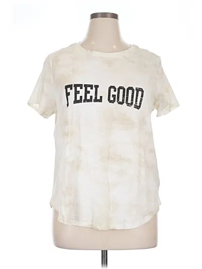 Pre-owned Old Navy Short Sleeve T-shirt In Ivory