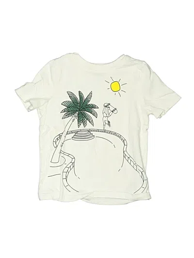Pre-owned Old Navy Kids' Short Sleeve T-shirt In Ivory