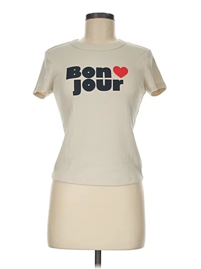 Pre-owned Old Navy Short Sleeve T-shirt In Ivory