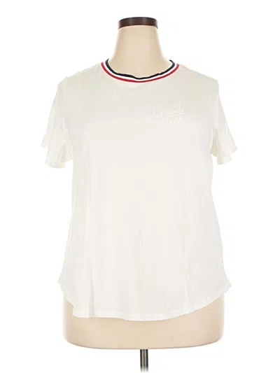 Pre-owned Old Navy Short Sleeve T-shirt In Ivory