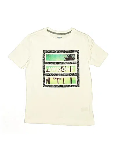 Pre-owned Old Navy Kids' Short Sleeve T-shirt In Ivory