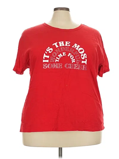 Pre-owned Old Navy Short Sleeve T-shirt In Red