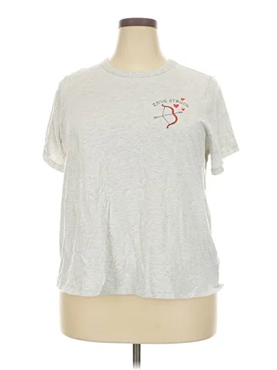 Pre-owned Old Navy Short Sleeve T-shirt In Silver