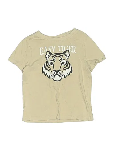Pre-owned Old Navy Kids' Short Sleeve T-shirt In Tan