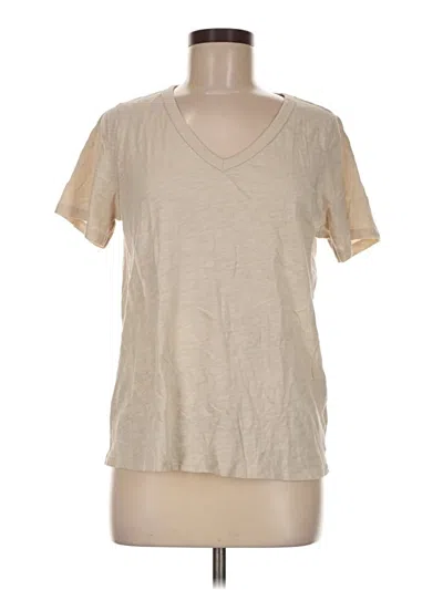 Pre-owned Old Navy Short Sleeve T-shirt In Tan