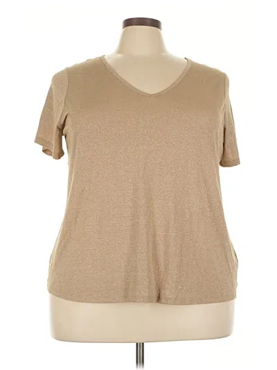 Pre-owned Old Navy Short Sleeve T-shirt In Tan