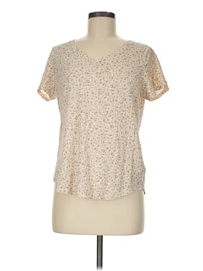 Pre-owned Old Navy Short Sleeve T-shirt In Tan