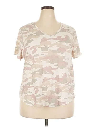 Pre-owned Old Navy Short Sleeve T-shirt In Tan