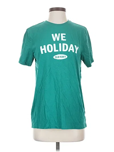 Pre-owned Old Navy Short Sleeve T-shirt In Teal