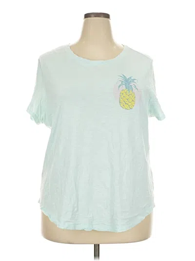 Pre-owned Old Navy Short Sleeve T-shirt In Teal
