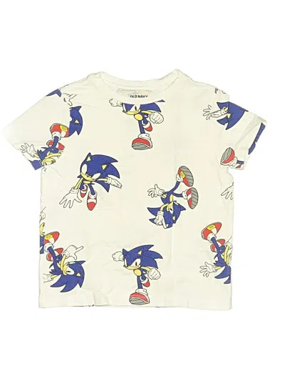 Pre-owned Old Navy Kids' Short Sleeve T-shirt In White