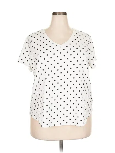 Pre-owned Old Navy Short Sleeve T-shirt In White