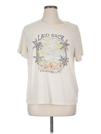 Pre-owned Old Navy Short Sleeve T-shirt In White