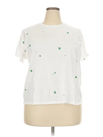 Pre-owned Old Navy Short Sleeve T-shirt In White