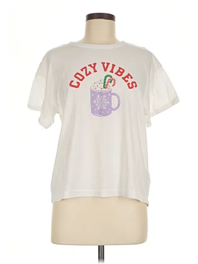 Pre-owned Old Navy Short Sleeve T-shirt In White