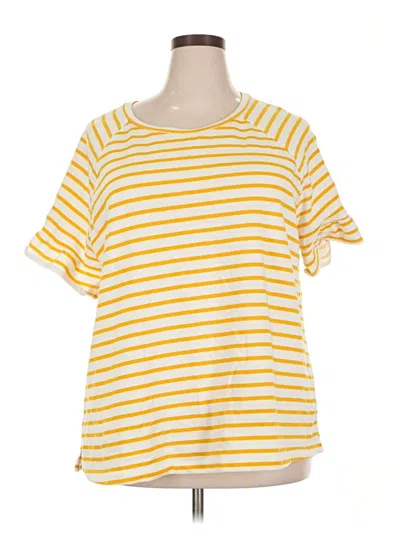 Pre-owned Old Navy Short Sleeve T-shirt In Yellow
