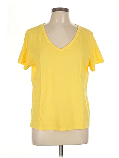 Pre-owned Old Navy Short Sleeve T-shirt In Yellow