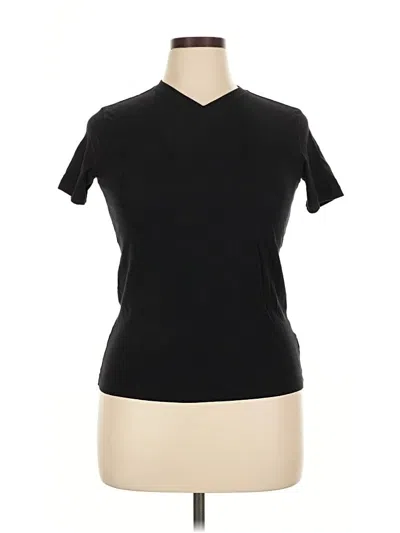 Pre-owned Old Navy Short Sleeve Turtleneck In Black